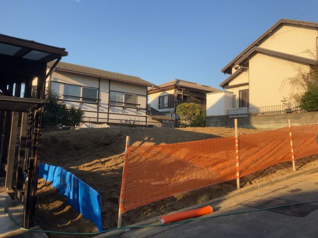 軽量鉄骨造２階建て解体工事(神奈川県横浜市青葉区大場町)後の様子です。